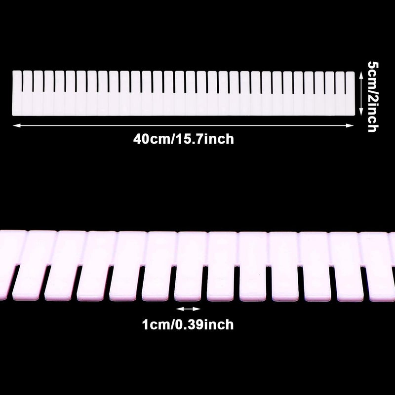 DUTWROY 30Pcs Adjustable Drawer Dividers, Minimalist White Plastic Organizer, 40x5cm, DIY Grid, Perfect for Socks, Underwear, Makeup, Cosmetic, Clothes - Image 2