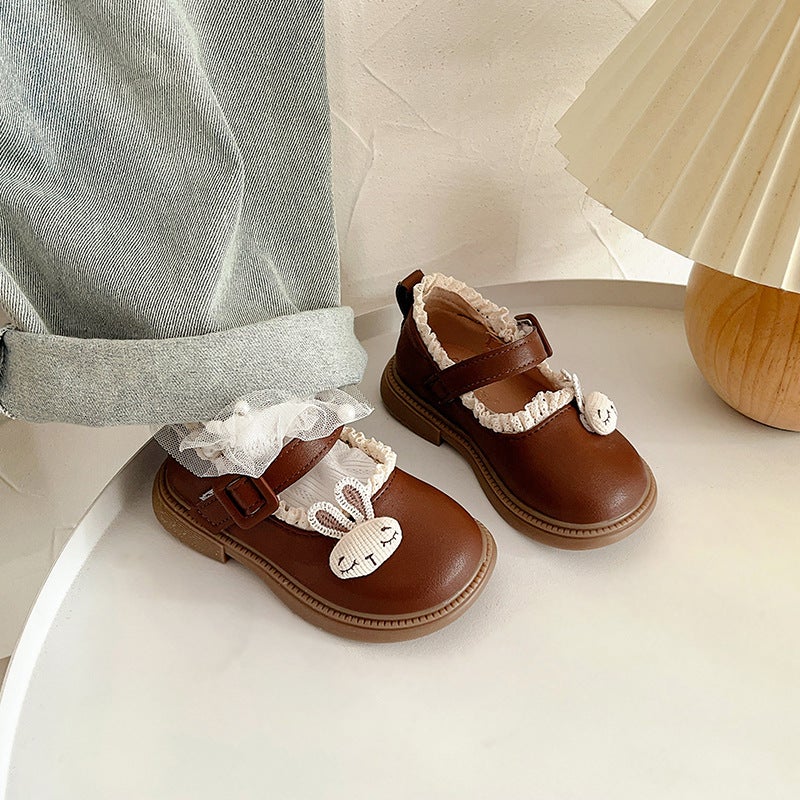 أحذية الجلد الصغيرة للبنات ، أحذية الأميرة للأطفال ، 2025 ربيع البنات 'Baby Loafers ، الوحدة الناعمة ، التنفس ، غير الانزلاق - Image 4