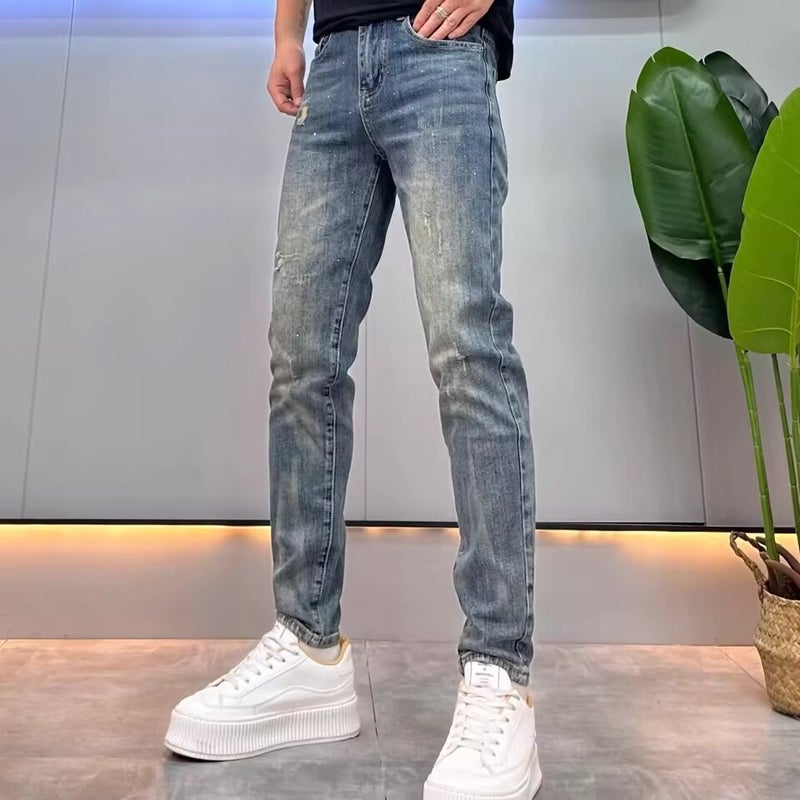 Unisex Classic Denim Jeans Loose Fit Daily Outdoor Wear - Image 2