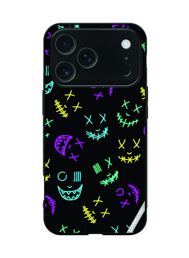 Protective Case Cover For Apple iPhone 17 Pro Faces Design Multicolour