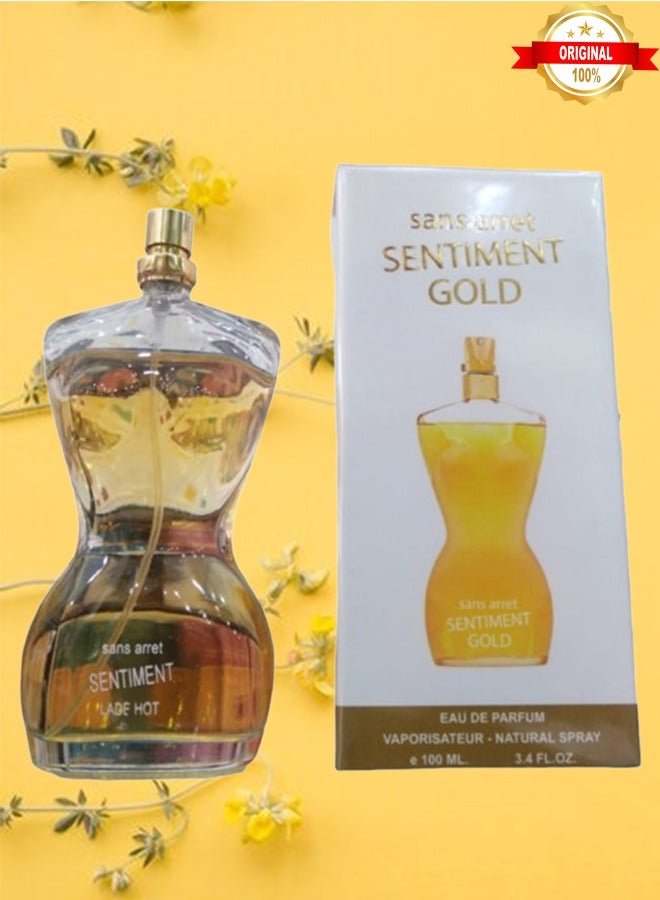 Gold Sansument Sentiment Gold Perfume 100ml EDP - Image 1