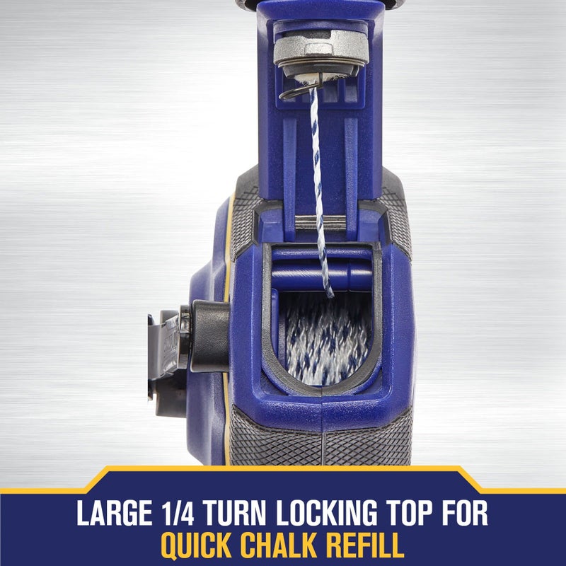 IRWIN Tools STRAIT-LINE Chalk Line, Speedline Pro Reel, Blue, 100 ft. (IWHT48443BC) - Image 4