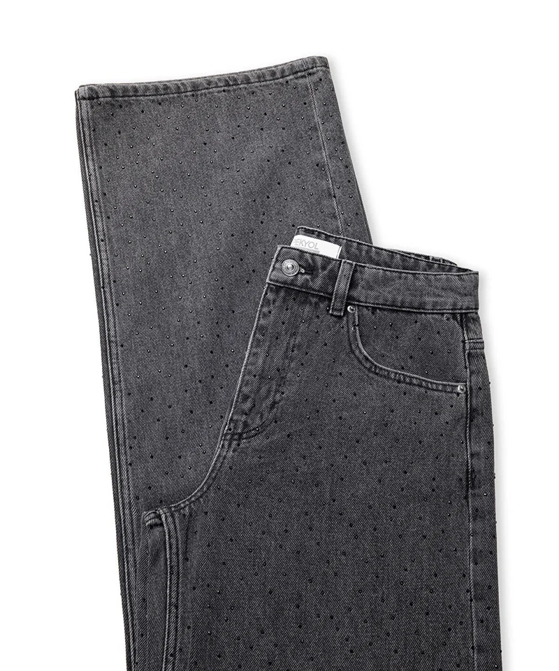 Ipekyol  Rhinestone Wide Leg Jeans for Women | Best Price UAE