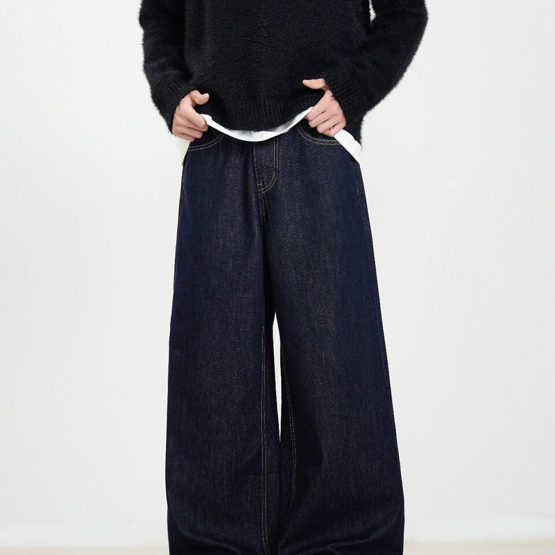 Unisex Casual Daily Denim Jeans - Image 4