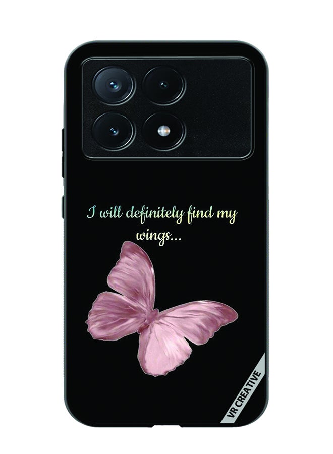 VR CREATIVE Protective Case Cover For Xiaomi Poco X6 Pro I Will Definitely Find My Wings Design Multicolour - Image 1