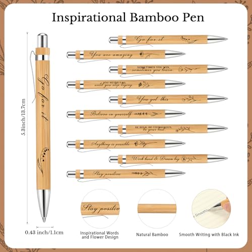 Watersay 10 Set Employee Appreciation Gifts Bulk for Coworkers Christmas Inspirational Notebooks with Thank You Pens Staff Appreciation Gifts for Women Men - Image 3
