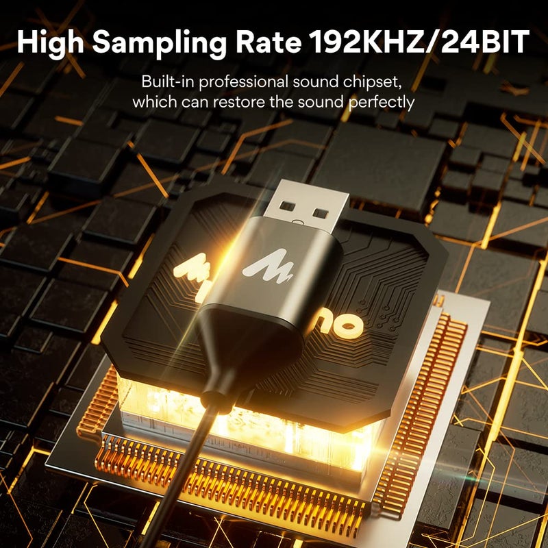 Maono ميكروفون لافاليير USB من MAONO، 192KHZ/24BIT، توصيل وتشغيل، ميكروفون متعدد الاتجاهات مع مشبك على ياقة القميص للكمبيوتر، ماك، لابتوب، يوتيوب، سكايب، تسجيل، بودكاست، ألعاب، AU-UL10 - Image 4