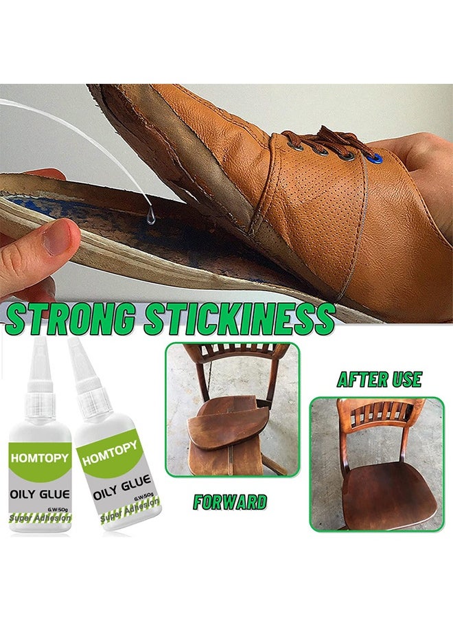 HOMTOPY Welding High-Strength Oily Glues, Powerful Universal Glue, Multifunctional Powerful Universal Glue, Clear Oily Glue For Metal, Plastic, Wood, Ceramics, Leather, Glass (50 Grams/Bottle)  - Image 3