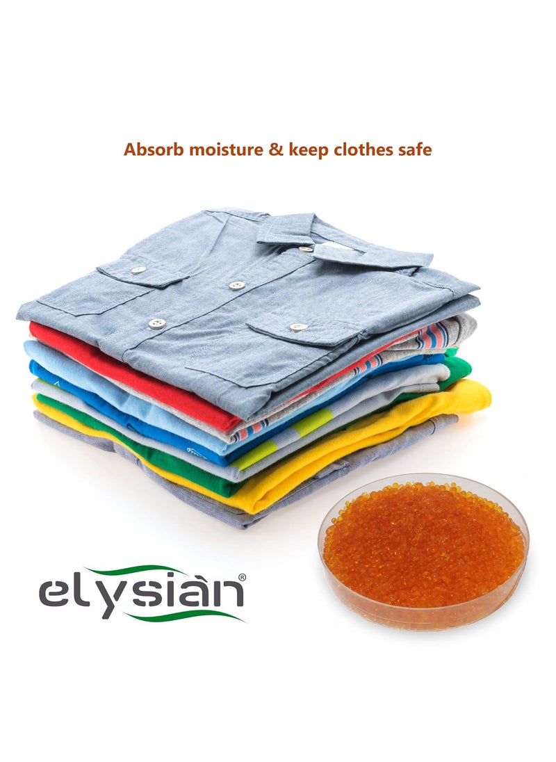 Elysian Elysian Colored Silica Beads Colour Changing Silica Gel Desiccant Silica Gel Orange Silica gel Rechargable Silica for Moisture Absorber Silica Gel 1 Kg  - Image 4