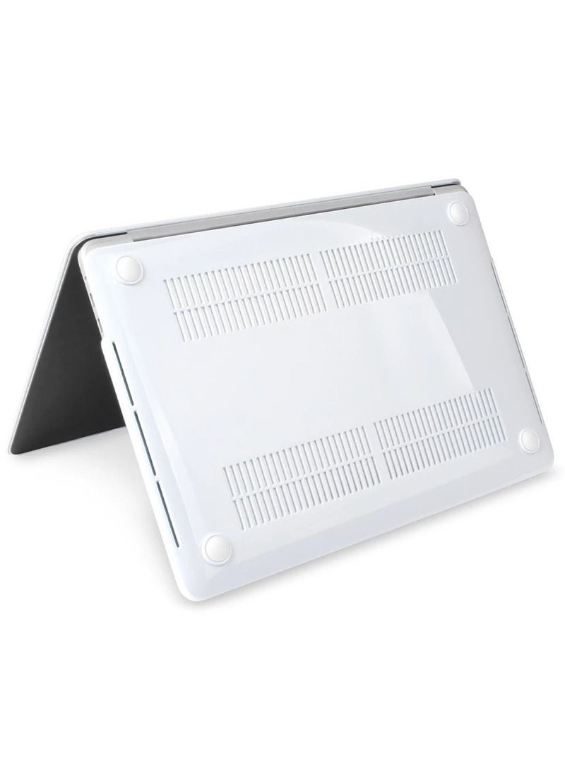 CATANES MacBook Air 13-inch Model A1932 (2018) Protective Case Hard Shell Laptop Cover Front and Back Sleeve Case White - Image 4