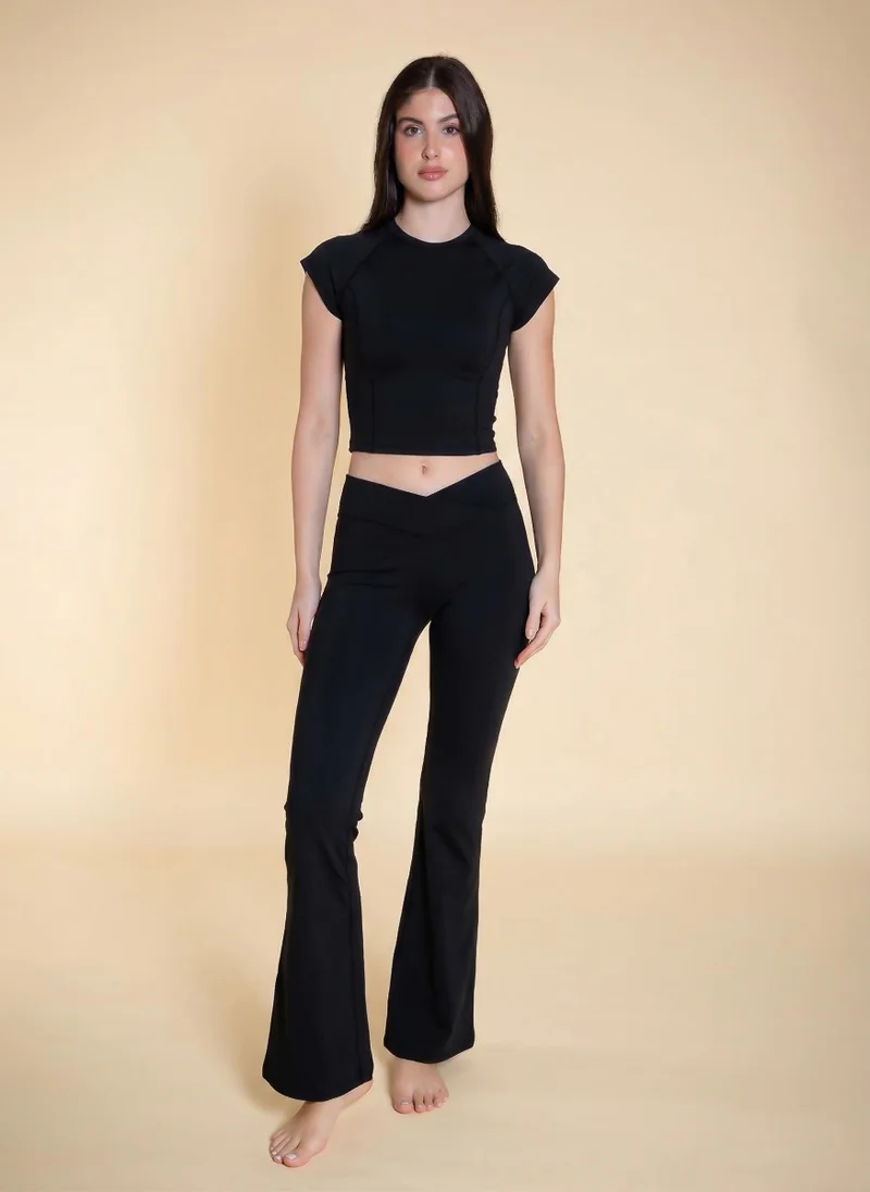 شايبس WRAP OVER SOFT FLARE PANTS