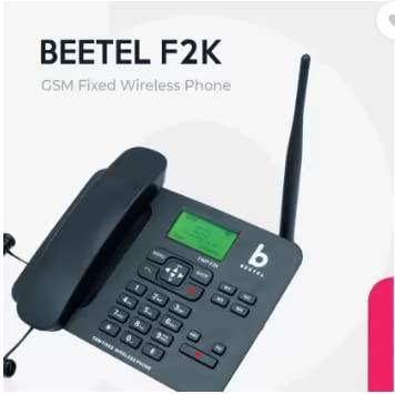 Beetel F2K GSM Fixed Cordless Landline Phone,LCD Display,Supports Quad Band,Dual Sim,Hotline with Keypad Lock,Alarm,Calculator,Calendar,Low Battery Alert,Two-Way Speaker,4 Direct Memory Keys (Black) - Image 1