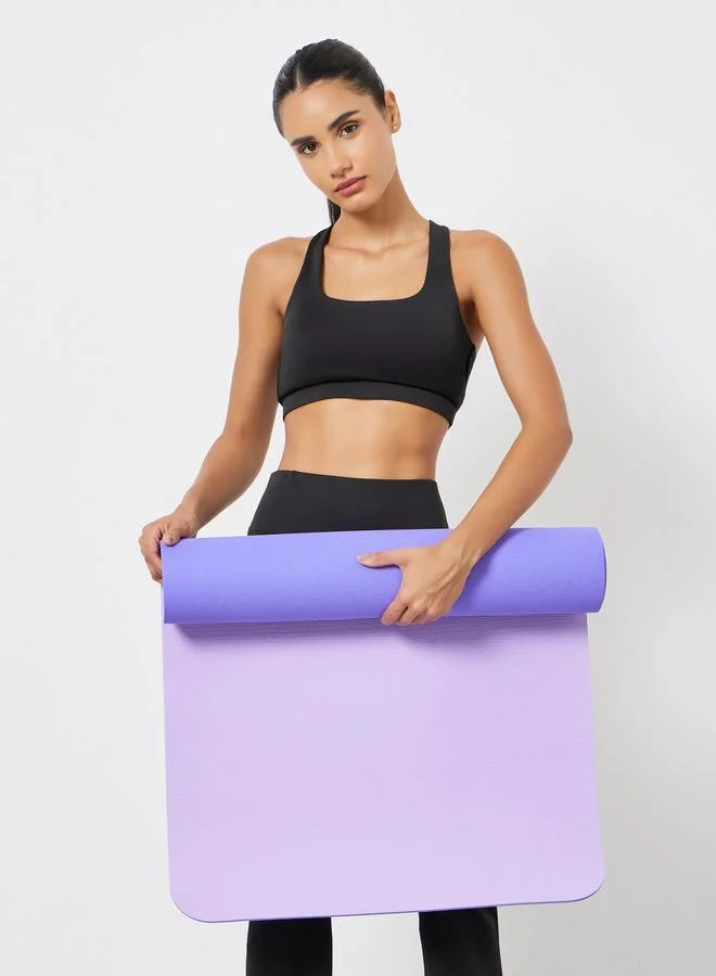 Styli Active 2-Way Usable Textured Yoga Mat with Carry On Strap, 183x61x0.6cm