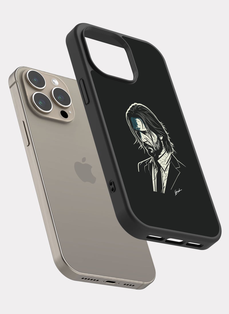 PXLAAT iPhone 15 Pro Max case cover John Wick - Image 2
