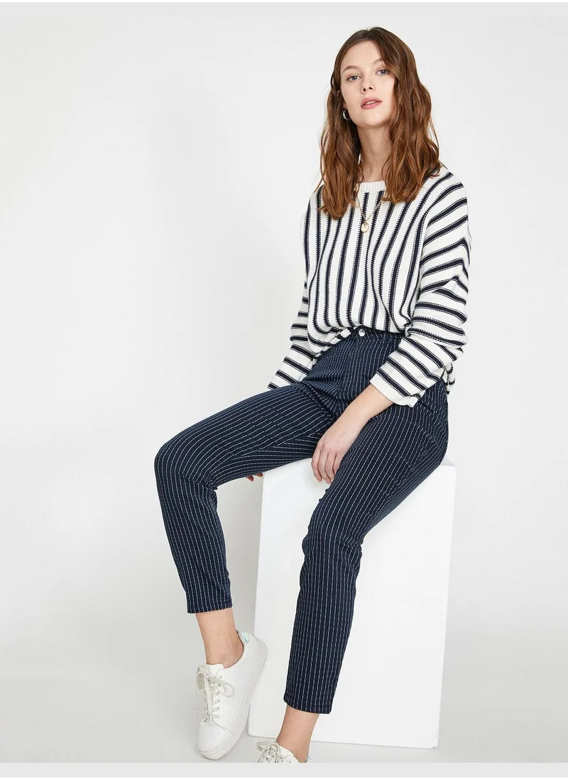 KOTON Striped Trousers