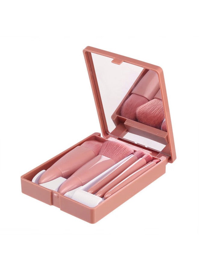 Leezi Eyeshadow Powder Blush Brush, Makeup Concealer Brush With Mirror, Beauty Tools