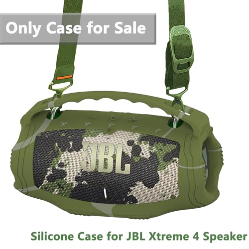 JCHPINE Silicone Cover Case for JBL Xtreme 4 Portable Bluetooth Speaker, Protective Skin Holder for JBL Xtreme 4 Portable Bluetooth Speaker Accessories (Only Case) (Camouflage) - Image 2