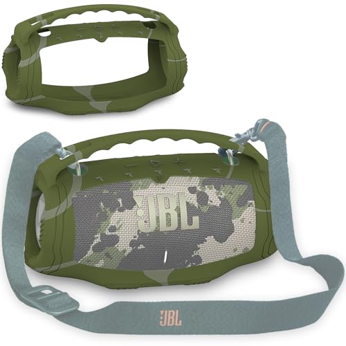 JCHPINE Silicone Cover Case for JBL Xtreme 4 Portable Bluetooth Speaker, Protective Skin Holder for JBL Xtreme 4 Portable Bluetooth Speaker Accessories (Only Case) (Camouflage) - Image 1