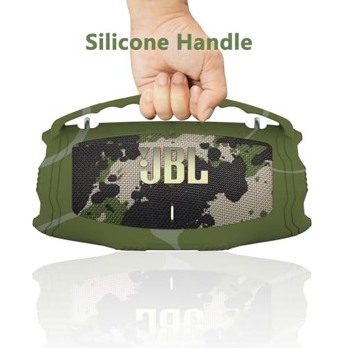 JCHPINE Silicone Cover Case for JBL Xtreme 4 Portable Bluetooth Speaker, Protective Skin Holder for JBL Xtreme 4 Portable Bluetooth Speaker Accessories (Only Case) (Camouflage) - Image 3