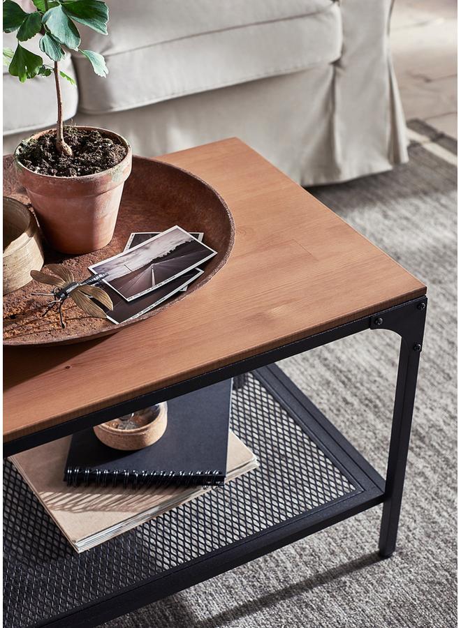 Zaboon Coffee table, black, 90x46 cm - Image 3