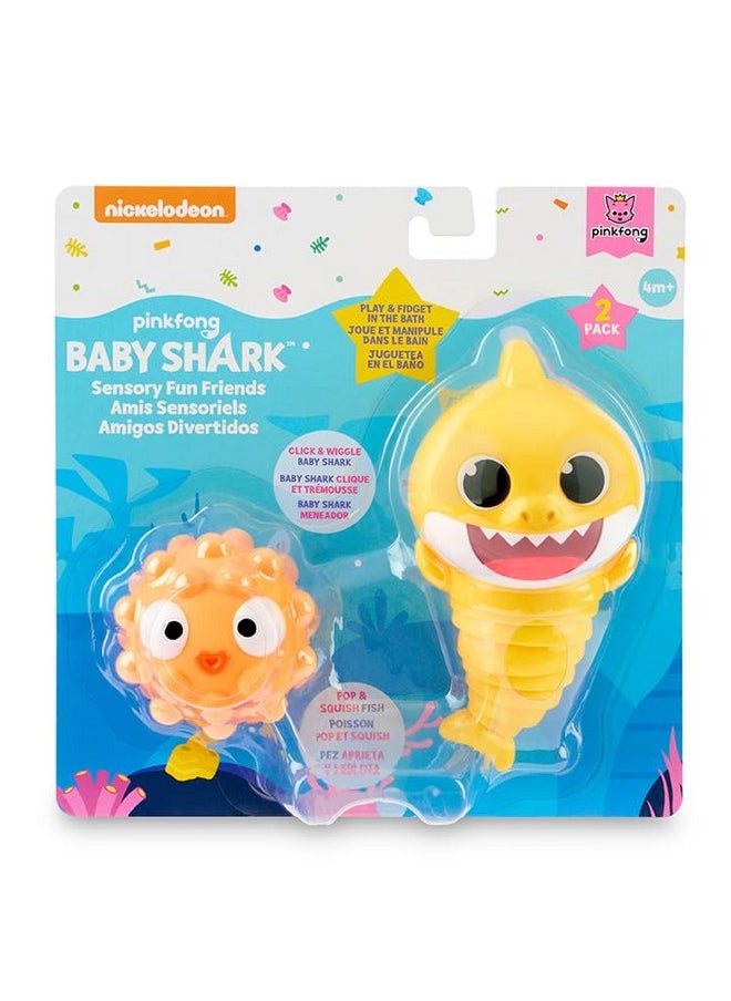 BABY SHARK - Sensory Fun Friends, 2 Pack, Fidget Toys, Develop Sensory Skills (4+ Months) - Image 1