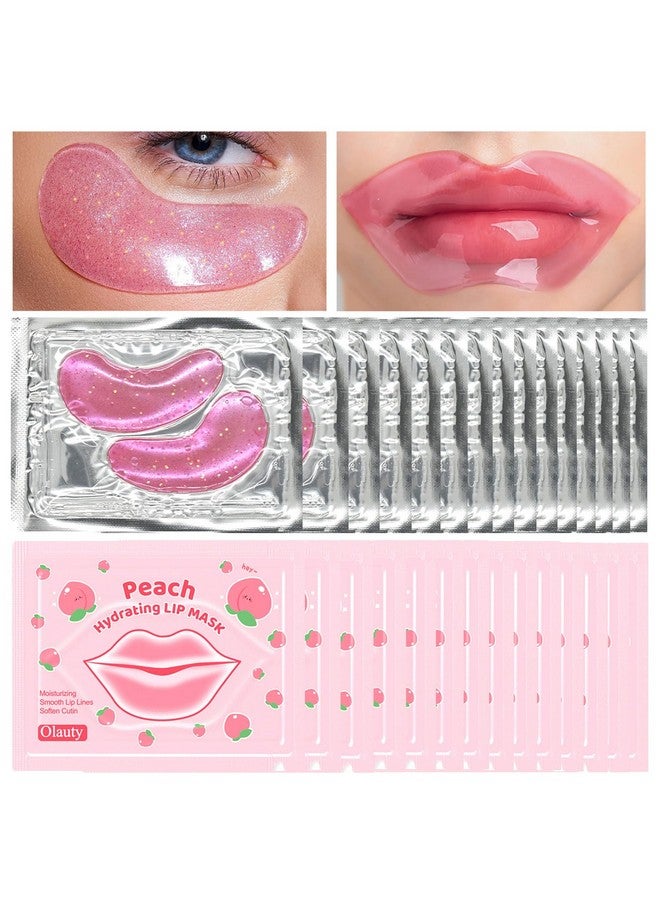 BliBling 30 Pairs Lip Mask & Eye Mask,Under Eye Patches for Reducing Fine Lines & Dark Circles,Collagen Crystal Lip Patches for Lip Spa Daily Labial Masks Hydrating Lip Treatment Christmas Gifts - Image 1