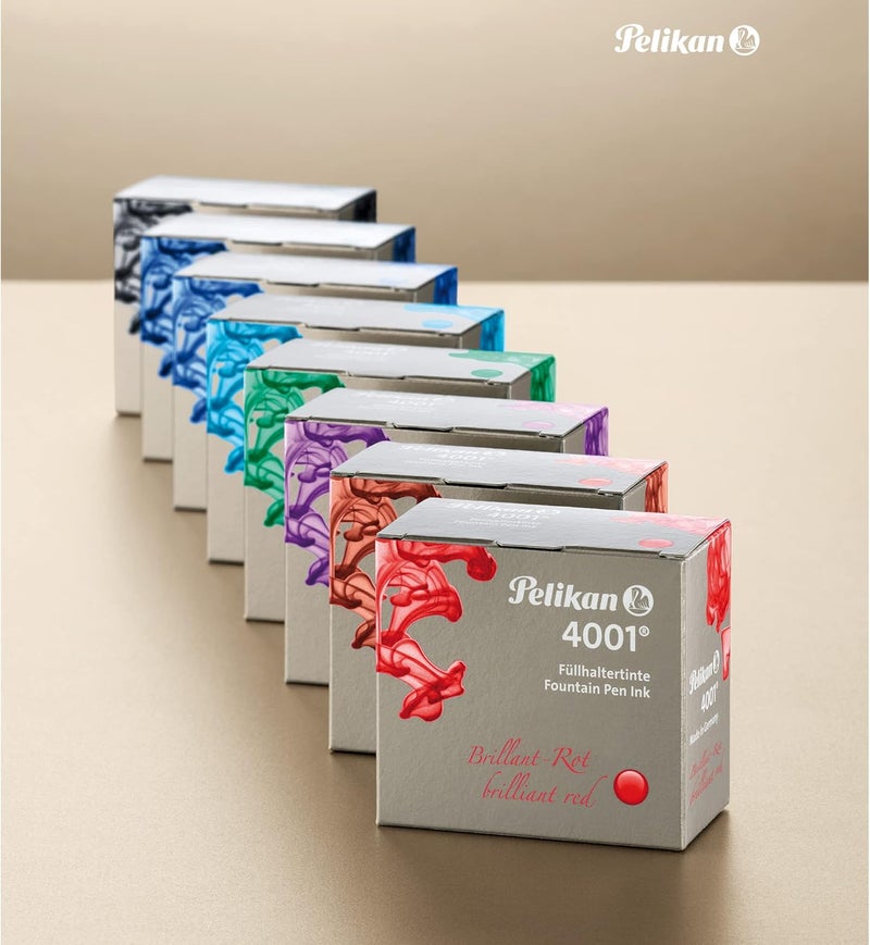 Pelikan 4001 Bottled Ink For Fountain Pens, Brilliant Black, 30Ml, 1 Each (301051) - Image 1