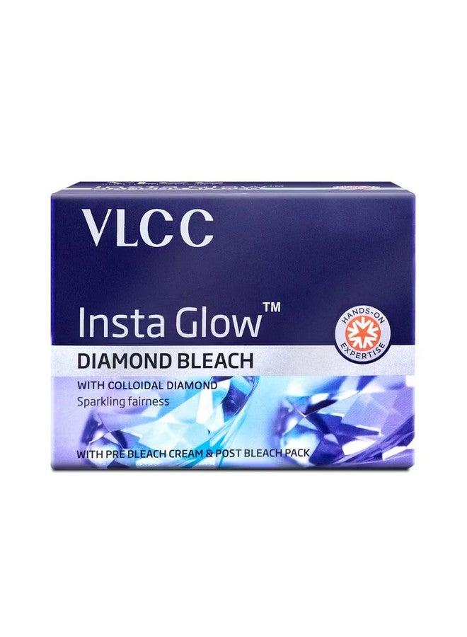 VLCC Insta Glow Diamond Bleach - 60G | With Diamond Powder For Sparkling Fairness | Skin Brightening Bleach | Minimizes Dark Spots, Reduces Facial Hair Visibility - Image 1