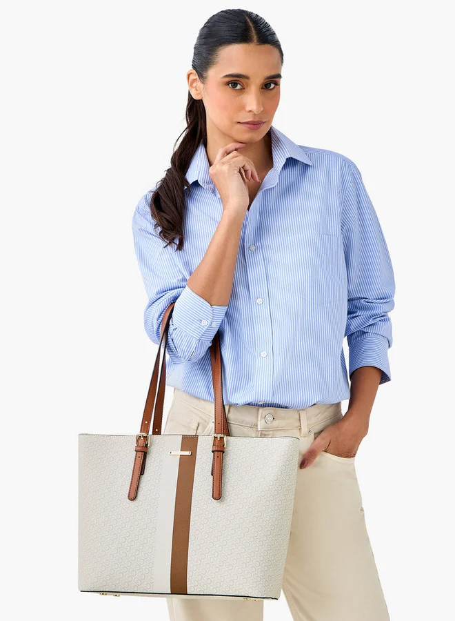 Celeste 3-Piece Monogram Print Bag Set