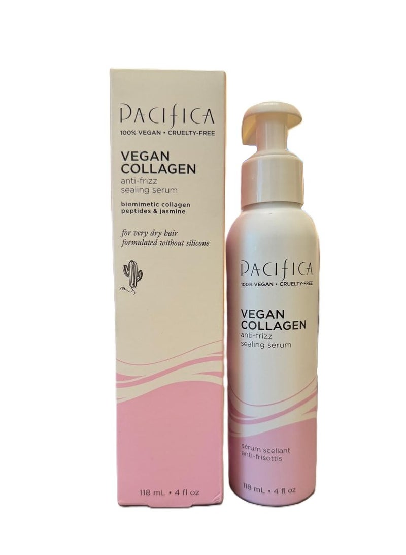 Pacifica Vegan Collagen Anti Frizz sealing serum for Dry Hair, Vegan & Cruelty-Free 4oz - Image 1