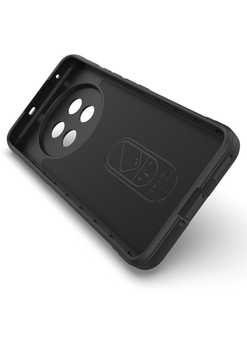 Realme 13 Pro Original Magic Shield Case – Black, shock-resistant with ultra protection and soft padded interior. - Image 2