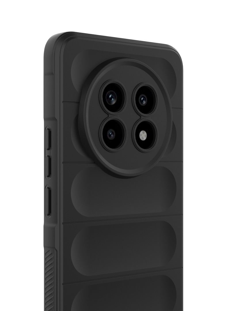 Realme 13 Pro Original Magic Shield Case – Black, shock-resistant with ultra protection and soft padded interior. - Image 3