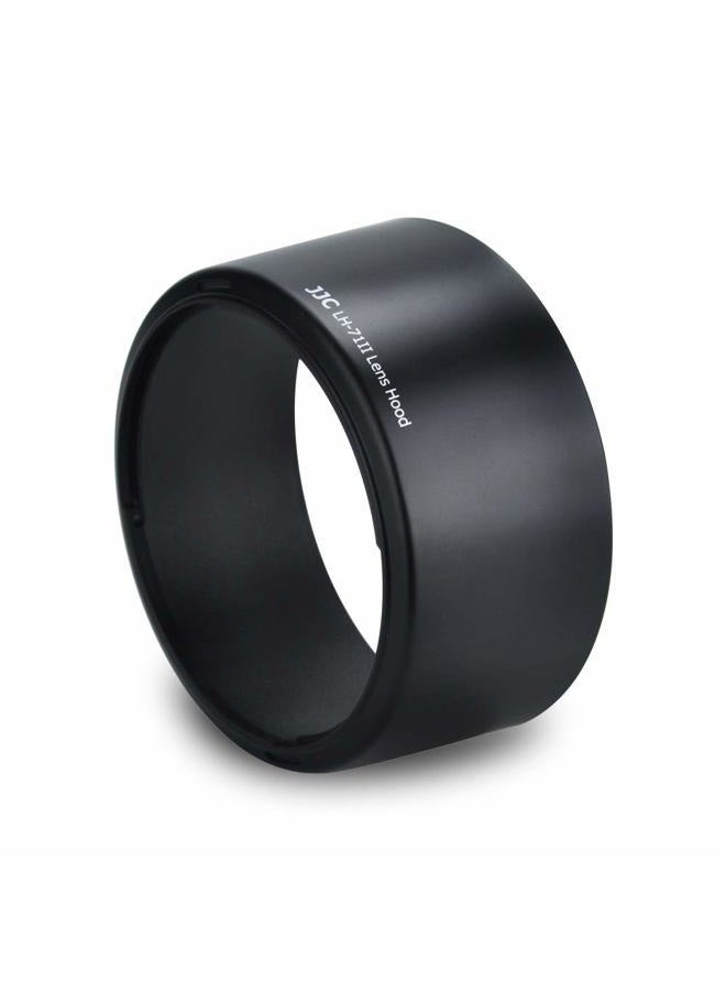 JJC Lens Hood Shade for Canon EF 50mm f/1.4 USM Lens Replaces Canon ES-71II Hood Reverse Attaching -Black - Image 1