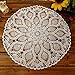 Phantomon Phantomon Lace Doilies Table Placemats Handmade Crochet Cloth Round Coasters Cotton Doilies for Tables, Sofa Cover, - Image 2