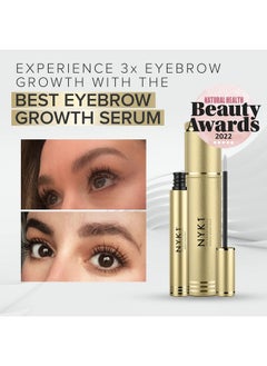 NYK1 INCREDIBLE BrowForce Eyebrow Growth Serum For Thicker Brows (8ml) Eyebrow Serum To Grow Brows For Natural Longer FULLER BROWS Brow Serum - NYK1 Lash And Brow Growth Serum Enhancing Eye Brow Serums  - Image 2
