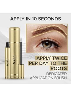 NYK1 INCREDIBLE BrowForce Eyebrow Growth Serum For Thicker Brows (8ml) Eyebrow Serum To Grow Brows For Natural Longer FULLER BROWS Brow Serum - NYK1 Lash And Brow Growth Serum Enhancing Eye Brow Serums  - Image 3