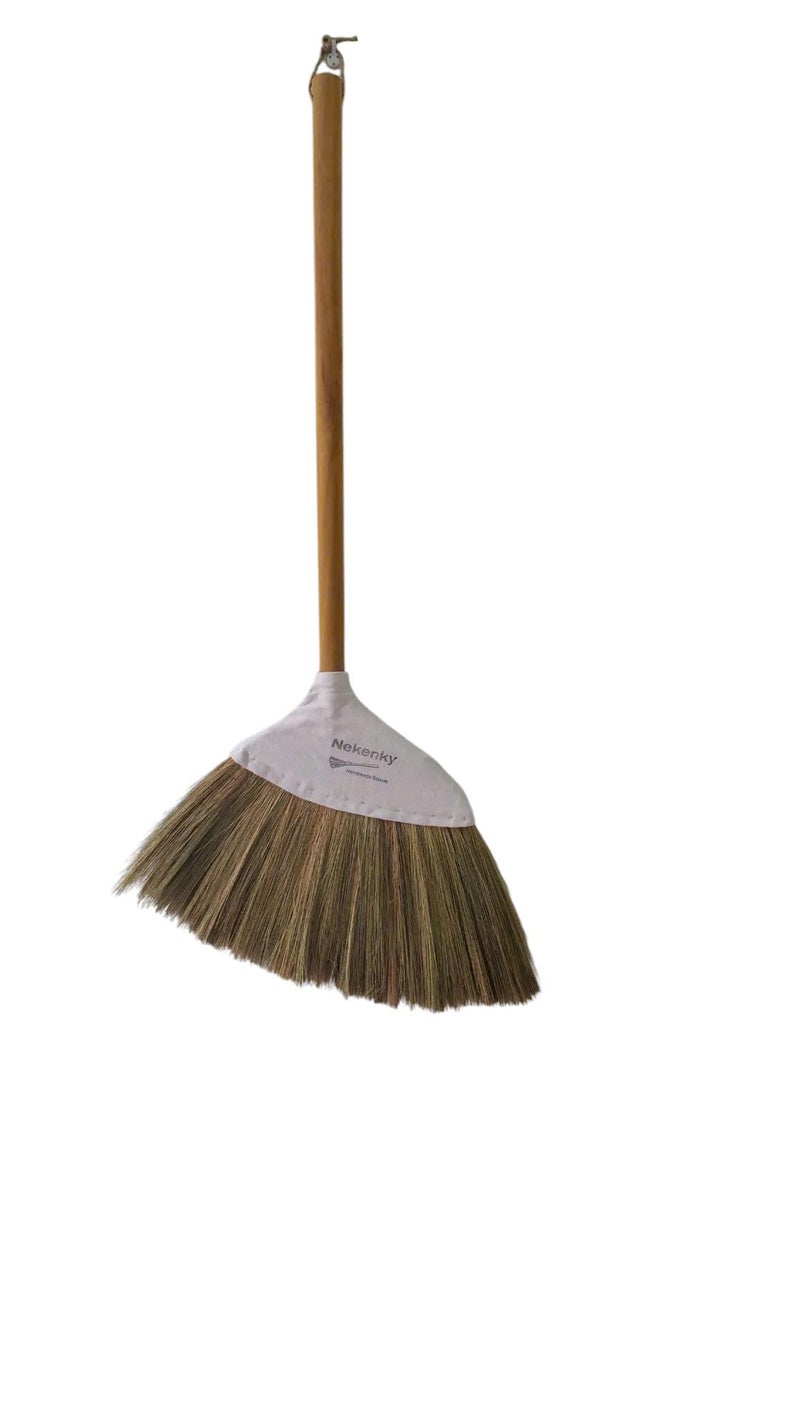 NeKenKy Traditional Vietnamese Handmade Broom, Durable, Perfect for Home use or as a Unique Wedding Gift, 42 inches Long. - Image 1