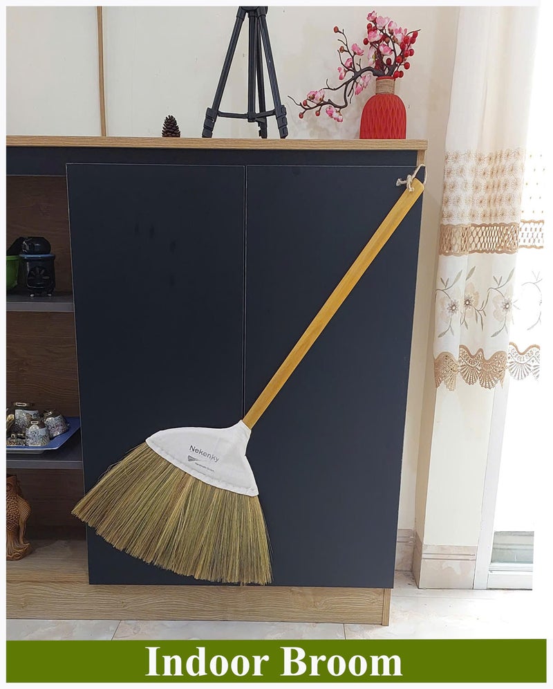 NeKenKy Traditional Vietnamese Handmade Broom, Durable, Perfect for Home use or as a Unique Wedding Gift, 42 inches Long. - Image 3