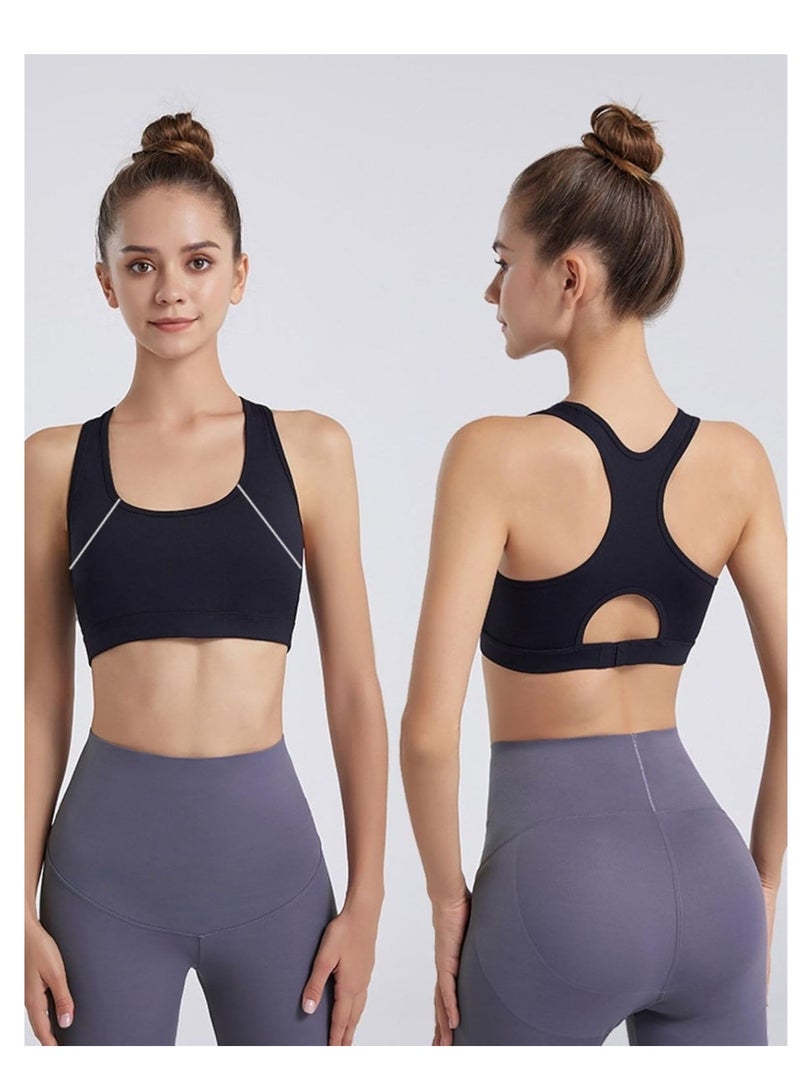 KASTWAVE Sports Bras for Women High Support, Post Surgery Bra, Women's Sports Bras, Everyday Comfy Sleeping Bras, Comfortable Bras for Women, for Workout Fitness, Black L - Image 5