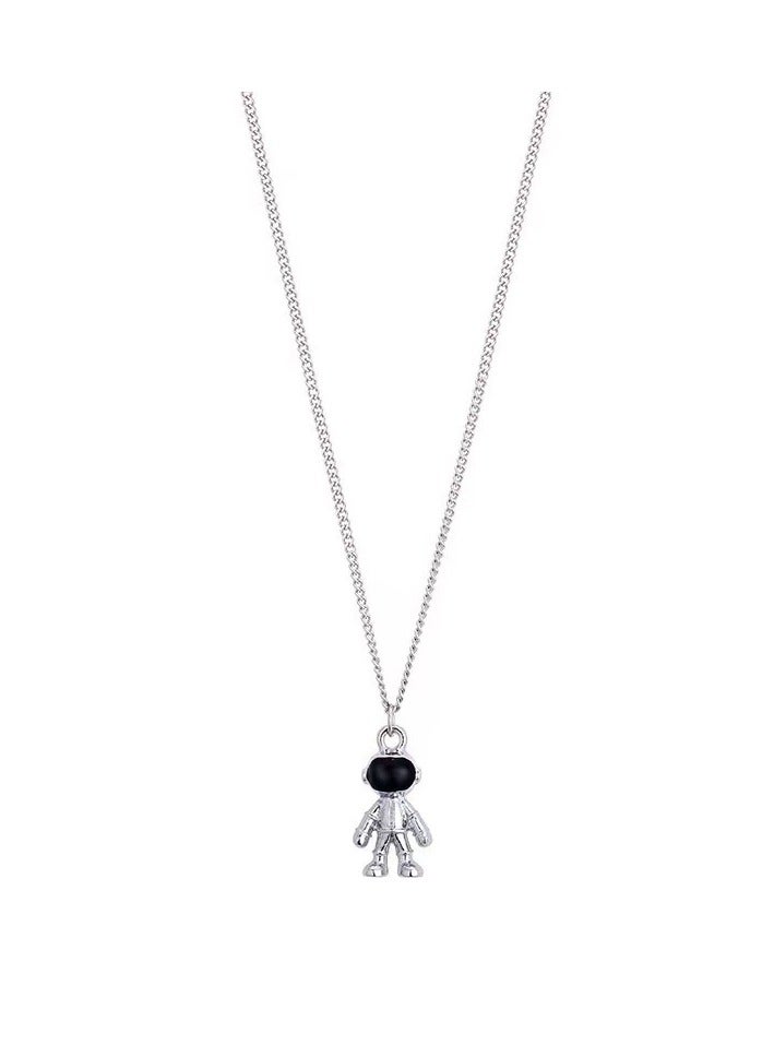 Goolsky Astronaut Pendant Necklace – Unisex Hip Hop Hoodie Chain | Space-Inspired Streetwear Jewelry for Couples  - Image 2