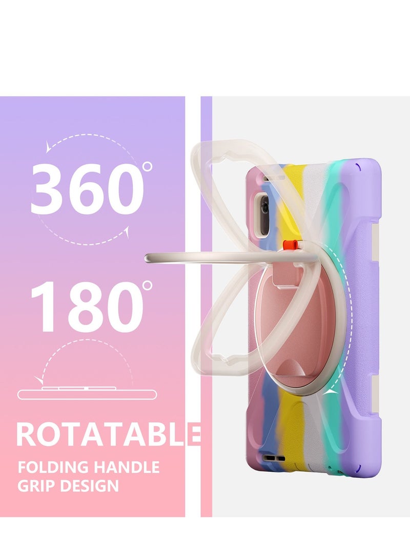 GULFLINK غطاء حماية خلفي لهاتف لينوفو M9 TB-310FU 2023 وردي ملون - Image 3