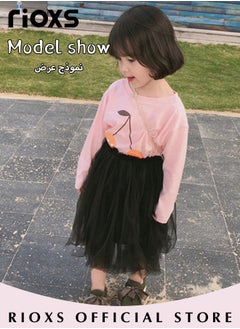 RIOXS Little Girls Tutu Skirt A-Line Layered Tulle Princess Dresses Dance Wear Clothes For Girls  - Image 3