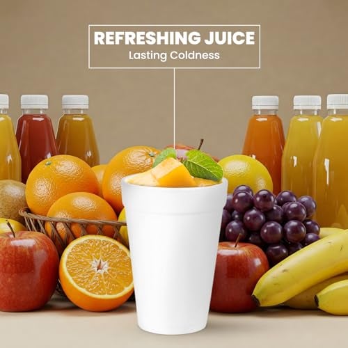 FRAMO 8 Oz Foam Cups Lightweight Insulated Foam Cups for Coffee, Cold Drinks & Other Hot Beverages - Disposable Drinking Cups for Parties, Picnic, BBQ, Travel, & Events (100 Pack) - Image 4