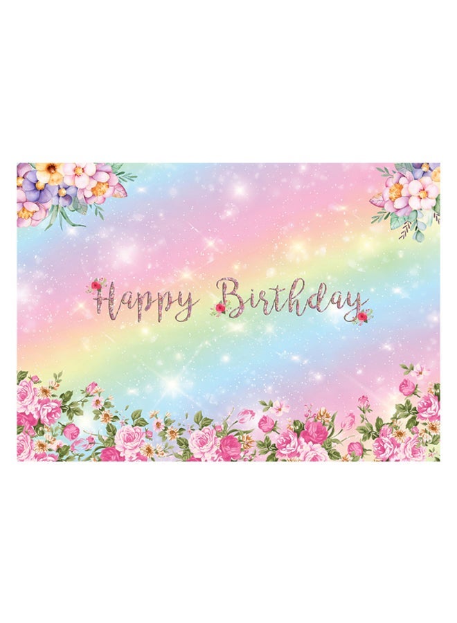 NIBEMINENT Happy Birthday Theme Photography Background Multicolour - Image 1