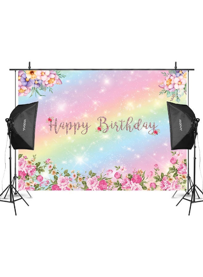 NIBEMINENT Happy Birthday Theme Photography Background Multicolour - Image 2