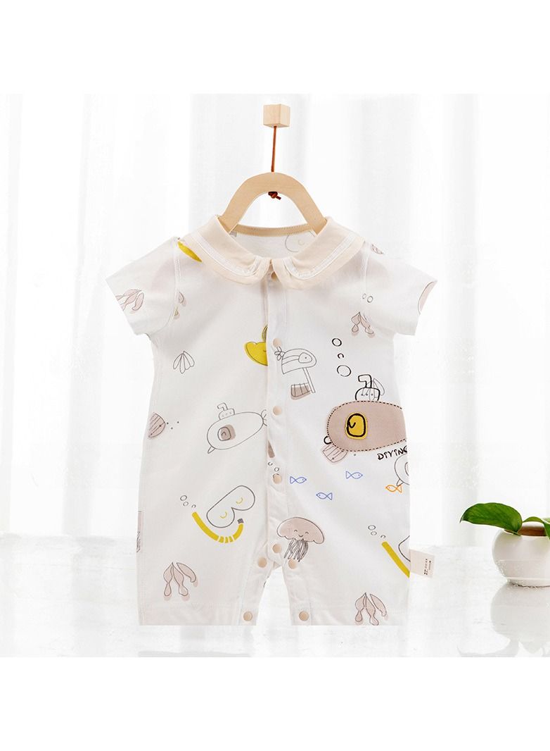 Loquat Baby Summer Cotton-thin Comfort Jumpsuit 