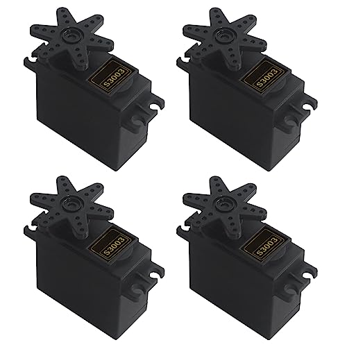 RGBZONE 4PCS S3003 Servo Motor Standard RC Servo High Speed for Smart Car Robot Boat RC Helicopter - Image 1