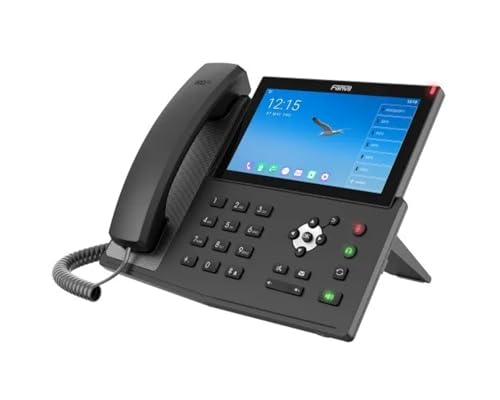 Fanvil X7A Android VoIP Phone, 7-Inch Color Touch Screen, 20 SIP Lines, 802.11ac Wi-Fi, Dual-Port Gigabit Ethernet, Power Adapter Not Included - Image 2