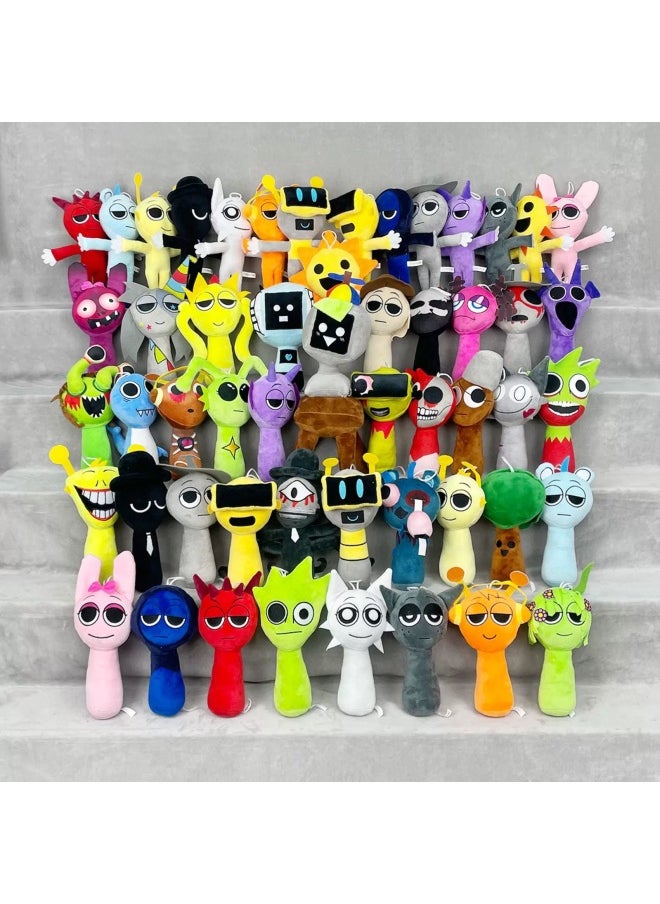Generic - Sprunki Game Character Doll Plush Toy Wenda Sprunki Cartoon Doll Pillow-Color:20cm60g Rhythm Box-robot-Height:Single Compression - Image 1