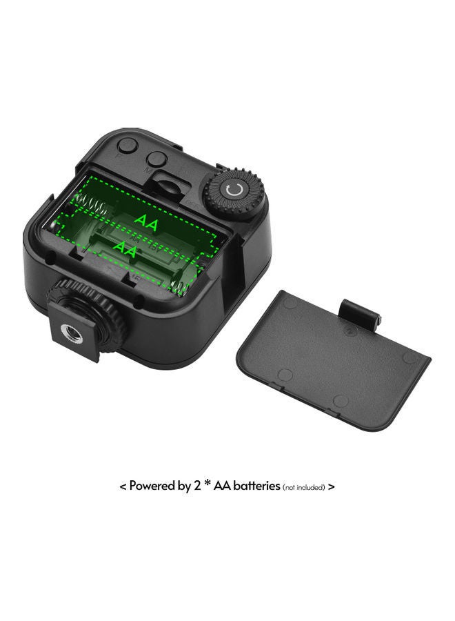 NIBEMINENT On-Camera Mini LED Light Black - Image 2